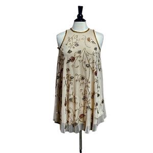 Altar’d State Beaded & Sequins Sleeveless Dress Size Small NWT